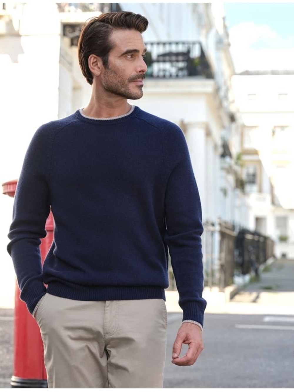Billy Reid Navy Crewneck Sweater